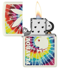 Load image into Gallery viewer, Zippo Lighter - Personalized Customize Message Engrave on Backside for Playboy Bunny (Glow-in-The-Dark 48373)