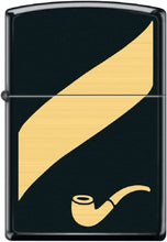 Load image into Gallery viewer, Zippo Lighter- Personalized Engrave Gold Ribbon Design Pipe Insert #Z5521