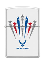 Load image into Gallery viewer, Zippo Lighter- Personalized Message for U.S. Air Force USAF White Matte #Z5129