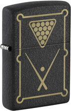 Load image into Gallery viewer, Zippo Lighter - Customized Message on Billiards Table - Black Crackle 48672
