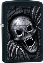 Load image into Gallery viewer, Zippo Lighter - Vampire Skull Clawing Out Black Matte Windproof Lighter #Z561