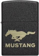 Load image into Gallery viewer, Zippo Ford Mustang Black Crackle Pocket Lighter