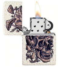 Load image into Gallery viewer, Zippo Lighter - Personalized Custom Message Engrave on Back on Mushroom Windproof Zippo Lighter (Skullshroom #49786)