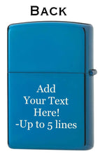 Load image into Gallery viewer, Zippo Lighter- Personalized Engrave for Clown Laughing Tattoo Blue #Z5093