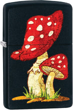 Load image into Gallery viewer, Zippo Lighter- Mushroom Fungus Black Matte Windproof Lighter #Z440
