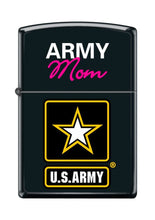 Load image into Gallery viewer, Zippo Lighter- Personalized Engrave for United States Army Mom Black Matte Z5071