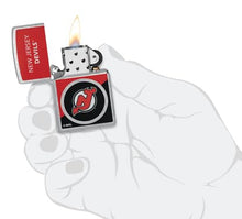 Load image into Gallery viewer, Zippo Lighter - Custom Engraved with Your Message for NHL New Jersey Devils 2024 Street Chrome Pocket Lighter 46198