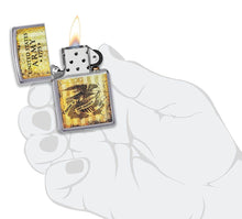 Load image into Gallery viewer, Zippo Lighter - Personalized Message Engraved on Backside Customized for U.S. Army Windproof Lighter (Street Chrome 49315) #49315