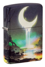 Load image into Gallery viewer, Zippo Lighter - Custom Engraved with Your Message for Moon Dream Design 540 Color Glow in The Dark Pocket Lighter 46259