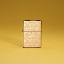 Load image into Gallery viewer, Zippo Lighter - Custom Engraved with Your Message for Crown Royal Elegance Design Brushed Brass Pocket Lighter 46299
