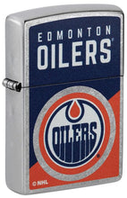 Load image into Gallery viewer, Zippo Lighter - Custom Engraved with Your Message for NHL Edmonton Oilers 2024 Street Chrome Pocket Lighter 46192