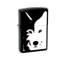 Load image into Gallery viewer, Zippo Lighter- Wolf Design Windproof Lighter (Wolf Red Eyes Z5145)