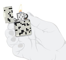 Load image into Gallery viewer, Zippo Lighter - Custom Engraved with Your Message for Crossword Design 540 Color Glow in The Dark Pocket Lighter 46285