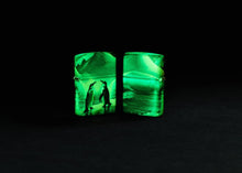 Load image into Gallery viewer, Zippo - Customized Message on Arctic Penguins - Glow-in-The-Dark Green 46014