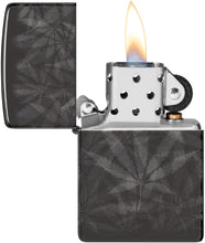 Load image into Gallery viewer, Zippo Lighter - Customized Message on Leaf , Photo 360 - High Polish Black 48924