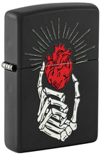 Load image into Gallery viewer, Zippo Lighter - Custom Engraved with Your Message - Undying Love Design - Black Matte 46469