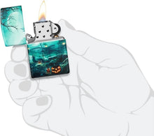 Load image into Gallery viewer, Zippo Lighter - Customized Message Halloween Graveyard, 540 Color - Matte 48389
