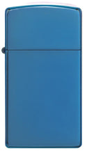 Load image into Gallery viewer, Zippo Lighter - Personalized Customize Message Engrave on Slim Size Windproof Lighter (Sapphire #20494)