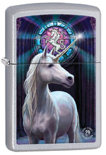 Load image into Gallery viewer, Zippo Personalized Message Engraved on Backside Unicorn Windproof Lighter