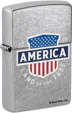 Load image into Gallery viewer, Zippo Lighter -Custom Message Engrave for Buck Wear America Street Chrome 48938