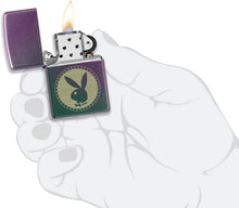 Load image into Gallery viewer, Zippo Playboy Engraved Rabbit Head Iridescent Pocket Lighter