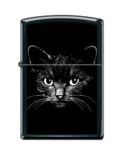 Load image into Gallery viewer, Zippo Lighter- Personalized Engrave Cool Cat Bow Kitten Puddy Cat Sketch #Z5465