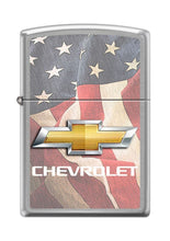 Load image into Gallery viewer, Zippo Lighter- Personalized Engrave for Chevy Chevrolet American Flags USA Z5028