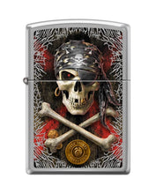 Load image into Gallery viewer, Zippo Lighter- Personalized for Anne Stokes Pirate Skull Coins Evil Dark #Z5345