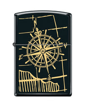 Load image into Gallery viewer, Zippo Lighter- Compass Windproof Lighter (Compass Black Matte #Z5449)
