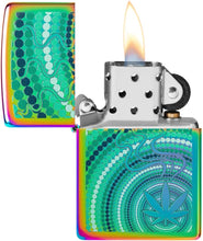 Load image into Gallery viewer, Zippo Cannabis Leaf Design Multi Color Pocket Lighter