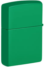 Load image into Gallery viewer, Zippo Lighter - Personalized Message Engraved on Backside Colored Windproof Lighter Grass Green Matte 48629