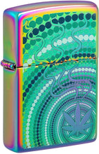 Load image into Gallery viewer, Zippo Cannabis Leaf Design Multi Color Pocket Lighter