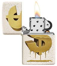 Load image into Gallery viewer, Zippo Lighter- Personalized Message Engrave Drippy Dollar Design 49681
