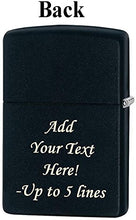 Load image into Gallery viewer, Zippo Lighter - Personalized Message Engraved on Backside for Chevy Chevrolet Windproof Lighter Black Matte Z477