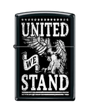 Load image into Gallery viewer, Zippo Lighter - American USA Flag Patriot Bald Eagles United We Stand #Z6005