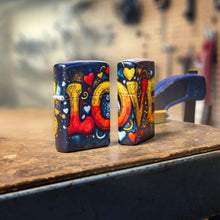 Load image into Gallery viewer, Zippo Lighter - Customized Message on Love Mural 540 Matte Pocket Lighter 46283