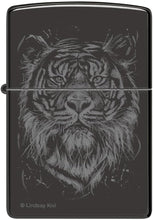 Load image into Gallery viewer, Zippo Customized Message for Lindsay Kivi The Big Cat - High Polish Black 48935