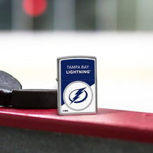 Load image into Gallery viewer, Zippo Lighter - Custom Engraved with Your Message for NHL Tampa Bay Lightning 2024 Street Chrome Pocket Lighter 46207