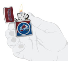 Load image into Gallery viewer, Zippo Lighter - Custom Engraved with Your Message for NHL Colorado Avalanche 2024 Street Chrome Pocket Lighter 46187