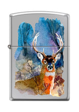 Load image into Gallery viewer, Zippo Lighter- Personalized Engrave for Deer Design Autumn Chrome #Z5262