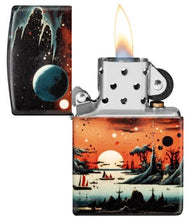 Load image into Gallery viewer, Zippo Lighter - Custom Engraved with Your Message for Galactic Landscape Design 540 Matte Pocket Lighter 46254