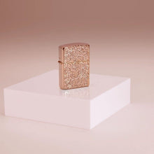 Load image into Gallery viewer, Zippo Lighter - Personalized Customize Message Engrave on Backside for Armor Deep Carve Design Lighters (Rose Gold)