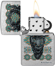 Load image into Gallery viewer, Zippo Customized Message ond for Buck Wear Southwest Bison Street Chrome 46422
