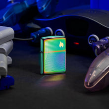 Load image into Gallery viewer, Zippo Lighter - Customized Message Dot Matrix Multi Color Pocket Lighter 46569