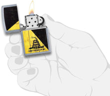 Load image into Gallery viewer, Zippo Don't Tread on Me Street Chrome Pocket Lighter