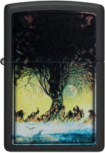 Load image into Gallery viewer, Zippo Frank Frazetta Tree Design Black Matte Pocket Lighter