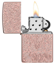 Load image into Gallery viewer, Zippo Lighter - Personalized Customize Message Engrave on Backside for Armor Deep Carve Design Lighters (Rose Gold)