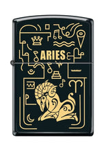 Load image into Gallery viewer, Zippo Lighter- Personalized Message Engrave for Aries Zodiac Black Matte #Z5299