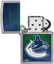Load image into Gallery viewer, Zippo 2021 NHL Vancouver-Canucks Street Chrome Pocket Lighter
