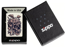Load image into Gallery viewer, Zippo Lighter - Personalized Custom Message Engrave on Back on Mushroom Windproof Zippo Lighter (Skullshroom #49786)